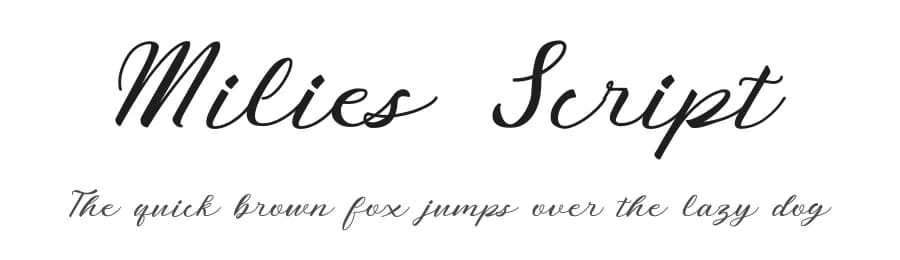 Milies Script by Nur Solikh — Script Handwritten Font
