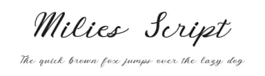 Milies Script by Nur Solikh — Script Handwritten Font — thumbnail 1