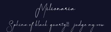 Milionaria by 3w protype — Script Handwritten Font — thumbnail 2