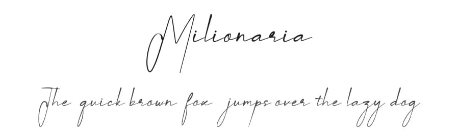 Milionaria by 3w protype — Script Handwritten Font — preview 1