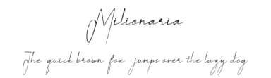 Milionaria by 3w protype — Script Handwritten Font — thumbnail 1