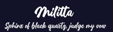 Militta by Four Lines — Script Handwritten Font — thumbnail 2