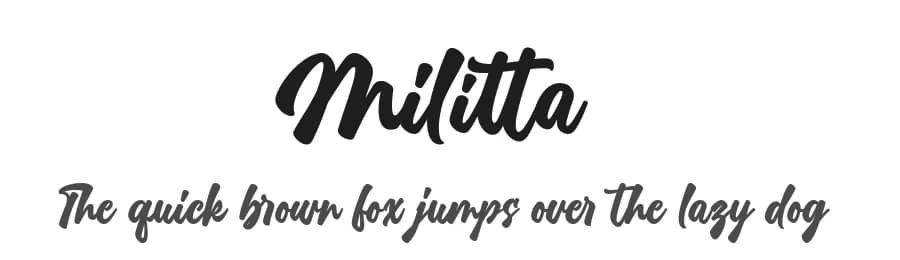 Militta by Four Lines — Script Handwritten Font — preview 1