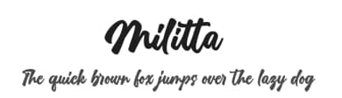 Militta by Four Lines — Script Handwritten Font — thumbnail 1