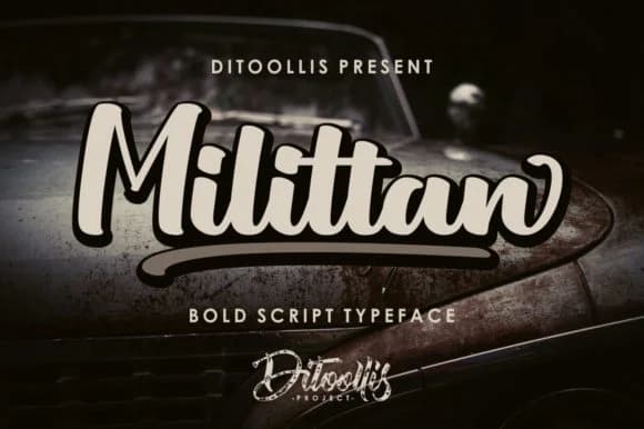Milittan Font by Ditoollis Project — Script Handwritten Font