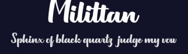 Milittan by Ditoollis Project — Script Handwritten Font — thumbnail 2