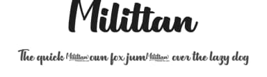 Milittan by Ditoollis Project — Script Handwritten Font — thumbnail 1