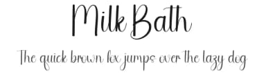 Milk Bath by Andi Moz — Script Handwritten Font — thumbnail 1