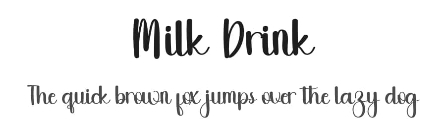 Milk Drink by Inermedia Studio — Script Handwritten Font