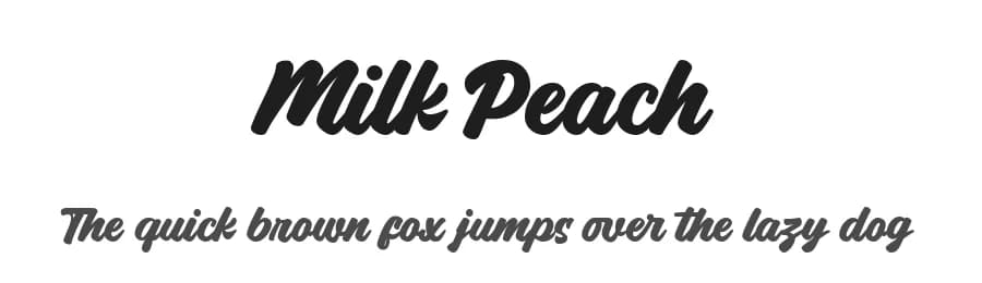 Milk Peach by Four Lines — Script Handwritten Font — preview 1