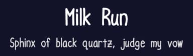 Milk Run by Font Monkey — Script Handwritten Font — thumbnail 2