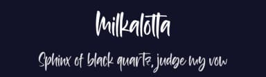 Milkalotta by Almarkhatype — Script Handwritten Font — thumbnail 2