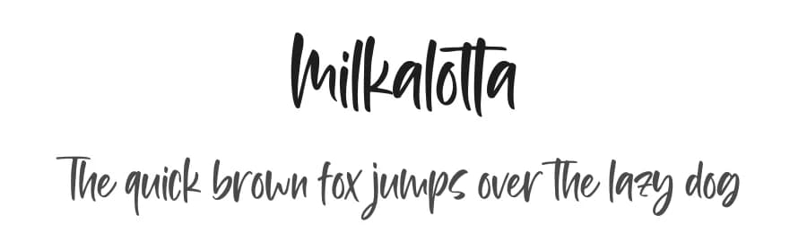 Milkalotta by Almarkhatype — Script Handwritten Font