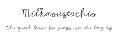 Milkmoustachio by Tup Wanders — Script Handwritten Font — thumbnail 1