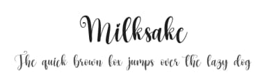 Milksake by Scratchones — Script Handwritten Font — thumbnail 1
