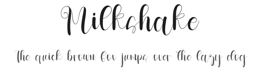 Milkshake by FreshtypeINK — Script Handwritten Font