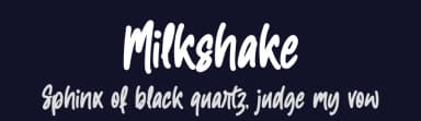 Milkshake by NJ Studio — Script Handwritten Font — thumbnail 2