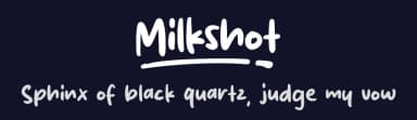 Milkshot by MJType — Script Handwritten Font — thumbnail 2