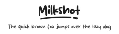 Milkshot by MJType — Script Handwritten Font — thumbnail 1