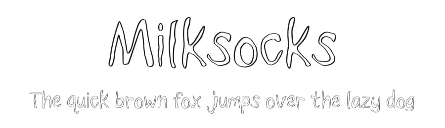 Milksocks by T.ink — Script Handwritten Font