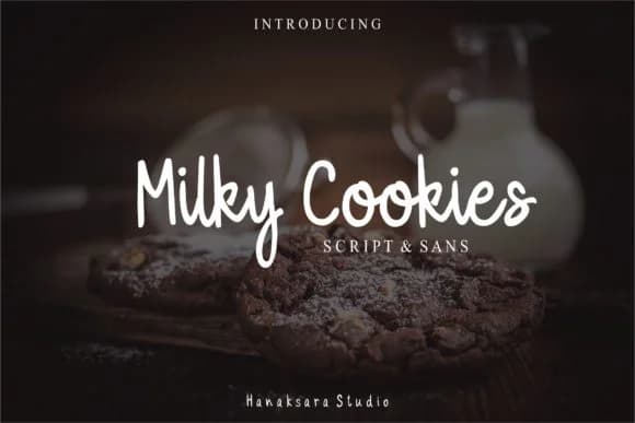 Milky Cookies Font by Hanaksara Studio — Script Handwritten Font