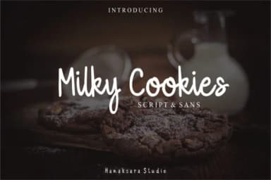 Milky Cookies Font by Hanaksara Studio — Script Handwritten Font — thumbnail 1