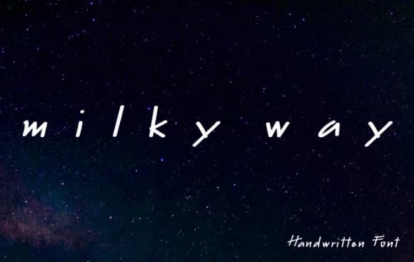 Milky Way Font by SkyClick — Script Handwritten Font