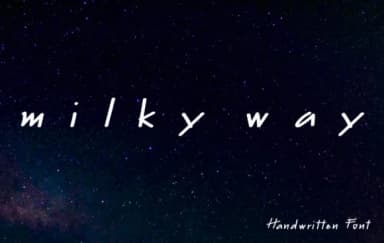 Milky Way Font by SkyClick — Script Handwritten Font — thumbnail 1