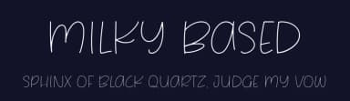 Milky Based by Balpirick Studio — Script Handwritten Font — thumbnail 2