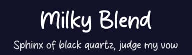 Milky Blend by MJType — Script Handwritten Font — thumbnail 2