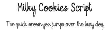 Milky Cookies Script by Hanaksara Studio — Script Handwritten Font — thumbnail 1