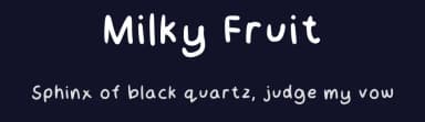 Milky Fruit by Dum Dom — Script Handwritten Font — thumbnail 2