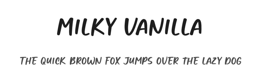 Milky Vanilla by Graphix Line Studio — Script Handwritten Font