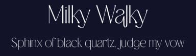 Milky Walky by BrandSemut — Sans Serif Font — thumbnail 2