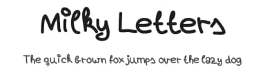 Milky Letters by Ramiro Baldivieso — Script Handwritten Font — thumbnail 1