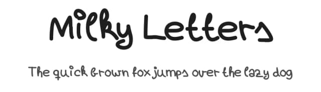 Milky Letters by Ramiro Baldivieso — Script Handwritten Font