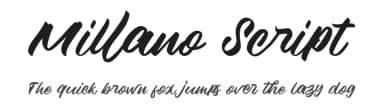 Millano Script by MJB Letters — Script Handwritten Font — thumbnail 1
