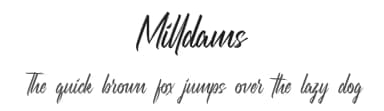 Milldams by NihStudio — Script Handwritten Font — thumbnail 1