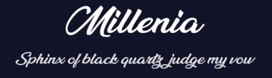 Millenia by Billy Argel Fonts ® — Script Handwritten Font — thumbnail 2