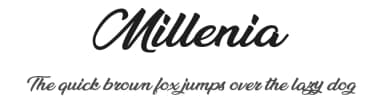 Millenia by Billy Argel Fonts ® — Script Handwritten Font — thumbnail 1