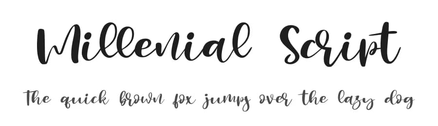 Millenial Script by Haksen Studio — Script Handwritten Font