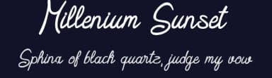Millenium Sunset by La Matrice | Maël Keïta Valère — Script Handwritten Font — thumbnail 2