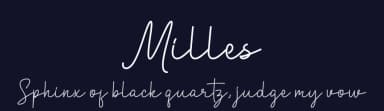 Milles by Claudia — Script Handwritten Font — thumbnail 2