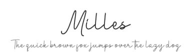 Milles by Claudia — Script Handwritten Font — thumbnail 1