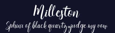 Milleston by Seeyouletter std — Script Handwritten Font — thumbnail 2