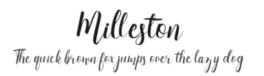 Milleston by Seeyouletter std — Script Handwritten Font — thumbnail 1