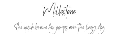 Millestone by AminMario — Script Handwritten Font — thumbnail 1