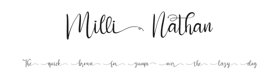 Milli Nathan by Green Adventure Studio — Script Handwritten Font