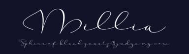 Millia by Sarif Letter — Script Handwritten Font — thumbnail 2