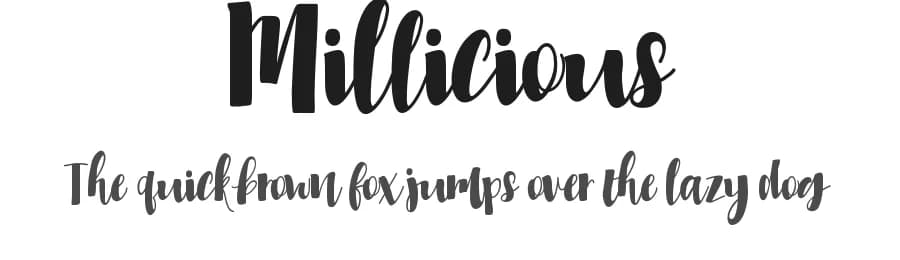 Millicious by Holisfonts.com — Script Handwritten Font